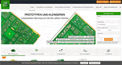 Desktop Screenshot of eurocircuits.de